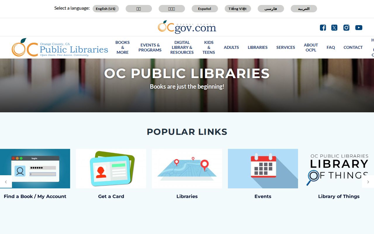 Buena Park people search OC Public Libraries genealogy resources